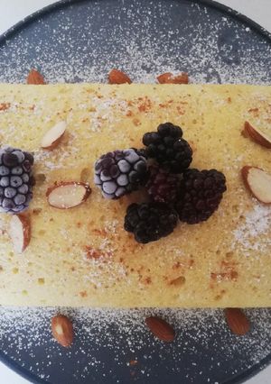 Una foto de Jelly roll de crema de limón