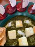 Spinach and tofu sabji