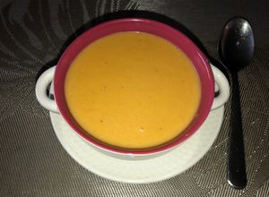 Una foto de Crema de porotos