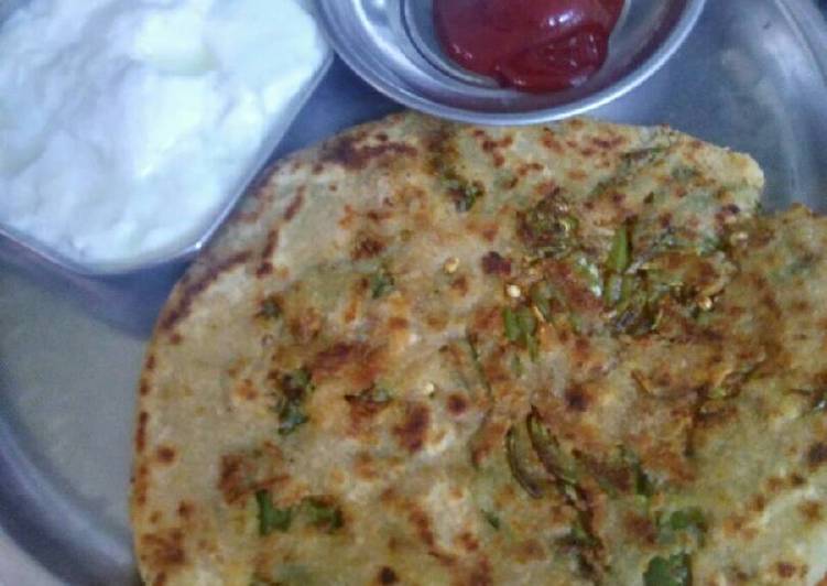 Easiest Way to Make Super Quick Homemade Stuff (row mix veg with cheese) paratha