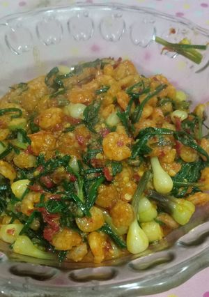 Foto resep Sambal udang daun bawang rambut