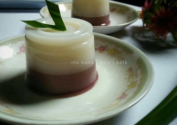 Puding Lapis Susu Murbei