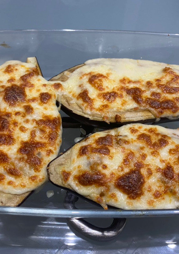 Una foto de Berenjenas rellenas