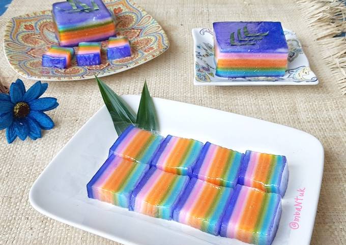 Anti Ribet, Buat Lapis Pepe Rainbow (cara sederhana dengan 3 pewarna saja) Gampang