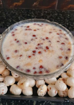 A picture of Makhana kheer.
