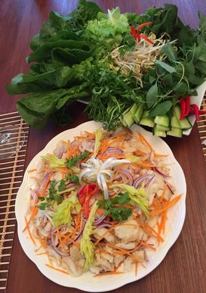 Hình của món Gỏi cá.