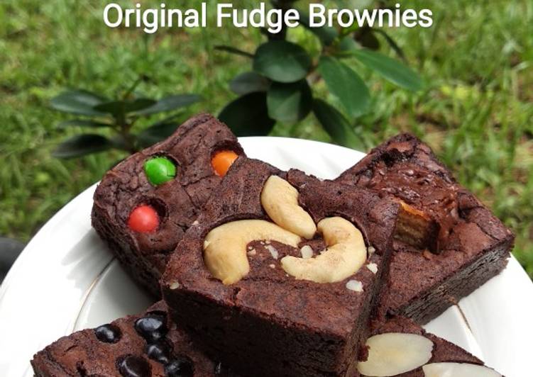 Resep Original Fudge Brownies (W26), Bikin Ngiler