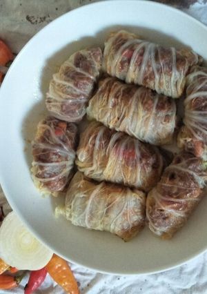 Foto resep Sawi putih isi daging