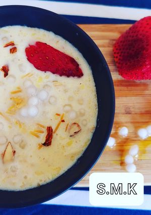 साबुदाणा खीर (Sabudana kheer recipe in marathi) रेसिपी चे मुख्य फोटो 