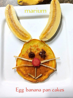 A picture of Banana pancakes ❤️.
