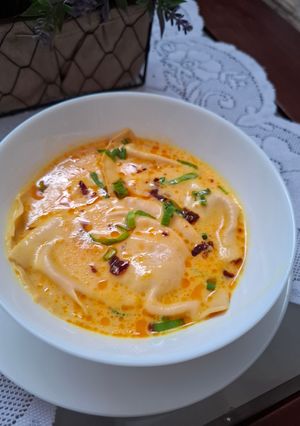 Foto resep *Pangsit Rebus Kuah Creamy