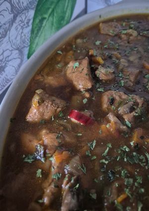 Une photo de Sauté de porc teriyaki aux légumes au Cookeo infinity