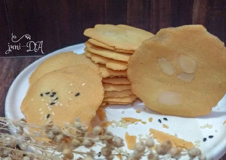 Langkah Mudah untuk Menyiapkan Almond-Sesame Crispy Cookies *gluten-free &amp; dairy-free Anti Gagal