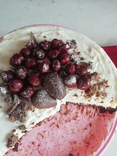 Φωτογραφία της συνταγής Rare cheesecake σε βάση από σπιτικά μπισκότα φυστικοβούτυρου💜