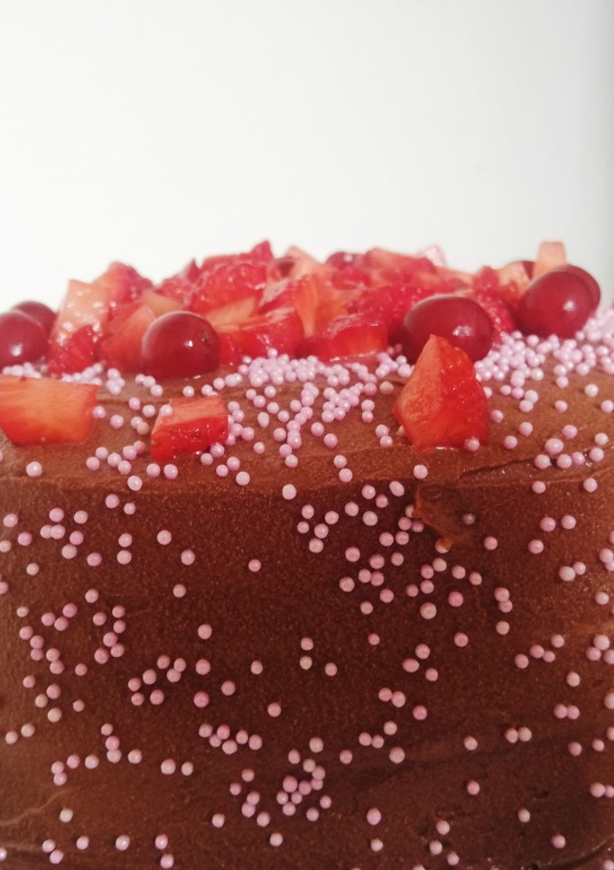 Una foto de Pastel de chocolate