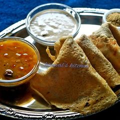 Foxtail millet dosa A picture of Foxtail millet dosa.