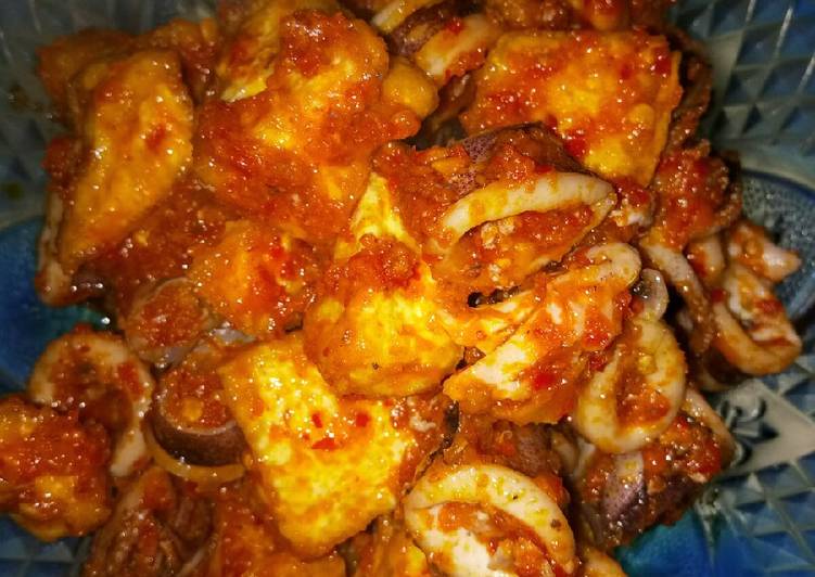 Bumbu Cumi tahu balado pedas 😋 #BikinRamadanBerkesan | Cara Bikin Cumi tahu balado pedas 😋 #BikinRamadanBerkesan Yang Bisa Manjain Lidah