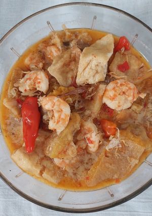 Foto resep Sayur Krecek Tahu Udang