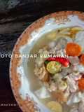 Soto Banjar susu rumahan plus perkedel