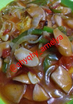 Foto resep Telor sosis asem manis