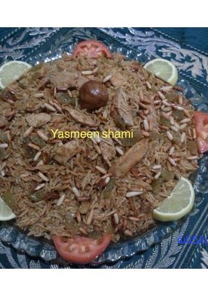 صورة لوصفة كبسة بالدجاج المسلوق