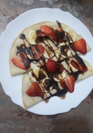 صورة لوصفة كريييب بنوتيلا 🥞🍫🍫😋😋