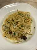 Spaghetti in padella 43 olive e baccalà
