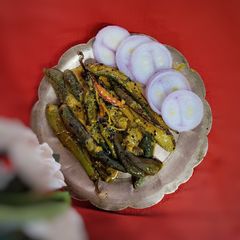 Small Brinjal in mustard Sauce A picture of Small Brinjal in mustard Sauce.