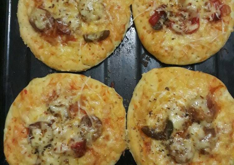 Cara Gampang Membuat Pizza mini crunch Anti Gagal