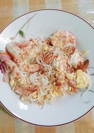 Foto resep Mie Goreng Shirataki Udang (Keto & DEBM Friendly)