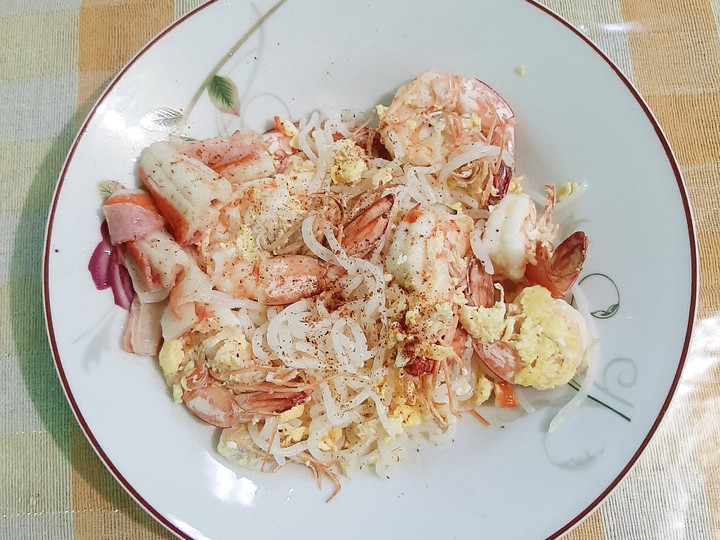 Cara Gampang Membuat Mie Goreng Shirataki Udang (Keto &amp;amp; DEBM Friendly), Lezat