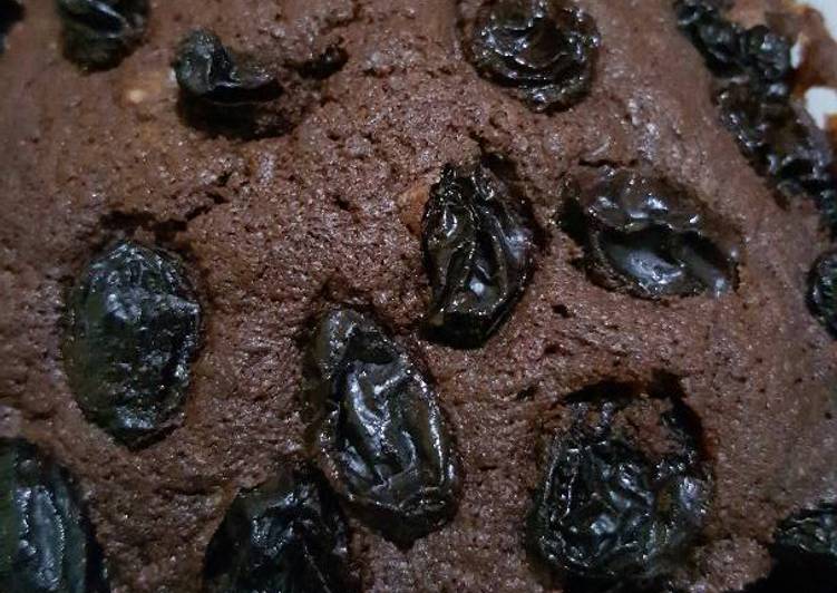 Fudgy Choco Raisin Brownies Panggang