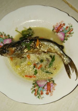 Foto resep Ikan panggangan masak santan kemangi
