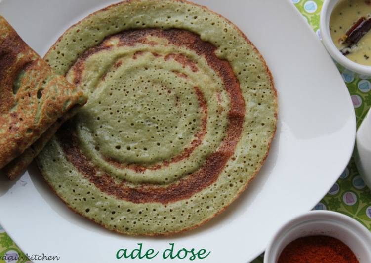 Easiest Way to Make Favorite Adai Dose (Green Moong Dosa)
