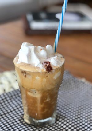 Una foto de "Frappucino de café rejuvenecedor" (Vegano)