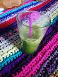 Jugo natural de manzana verde con acelga y gotitas de stevia