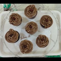 A picture of Eggless Chocolate Cup Cakes.