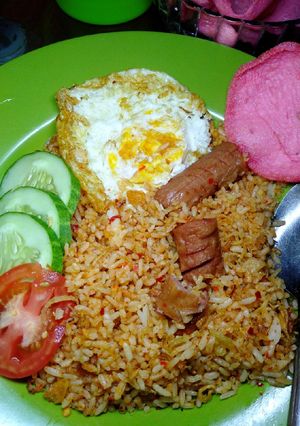 Foto resep Nasi goreng merah terasi