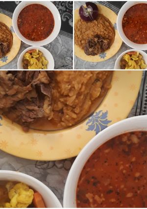 عکسی از دستور آبگوشت غذای با اصالت 🌹