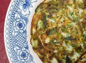 Una foto de Tortilla de porotos verdes