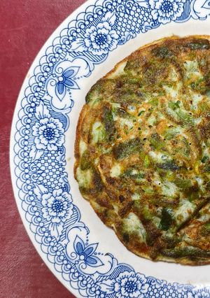 Una foto de Tortilla de porotos verdes