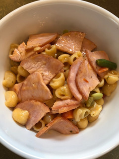 A picture of Canadian Bacon and Ranch Pasta.