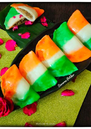 तिरंगा पातोळ्या (Tricolour Patolya Recipe In Marathi) रेसिपी चे मुख्य फोटो