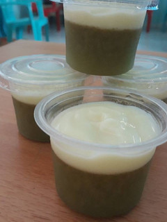 Foto resep Pudding Matcha Vla Vanilla