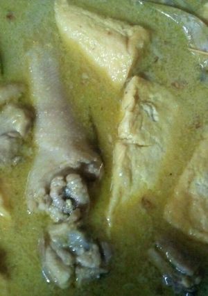 Foto resep Opor ayam tahu