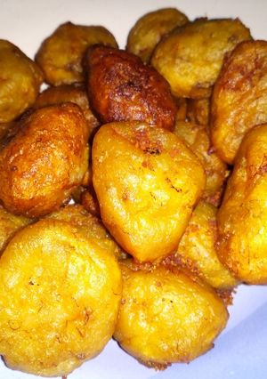 Foto resep Cemilan pentol pisang goreng