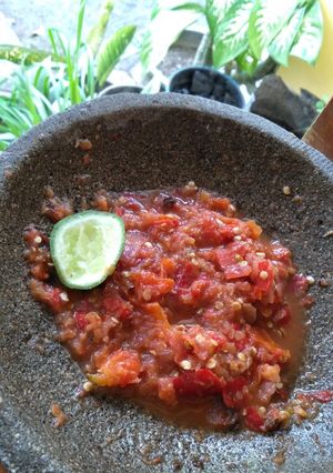 Foto resep Sambel tomat mentah