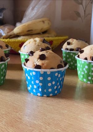 Une photo de Muffin au pepite de chocolat