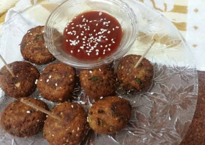 Recipe of Super Quick Homemade Falafel or chickpeas bolls