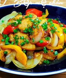 thịt gà xào chua ngọt